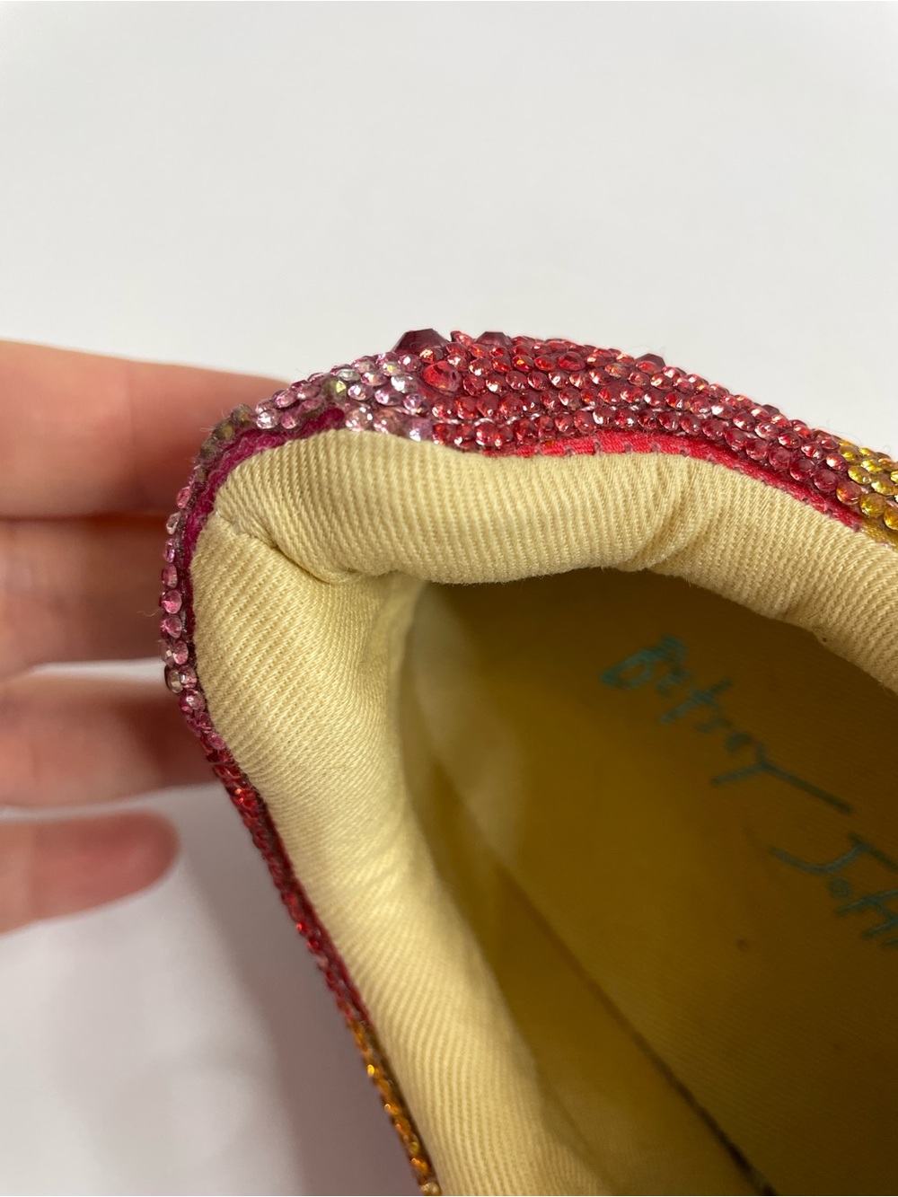 Betsey Johnson | Sidny Rhinestone Rainbow Pride Platform Sneakers Size 8.5 - Picture 6 of 15